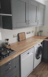 Kitchen fitted completed