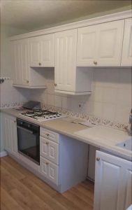 Kitchen installation before fitting